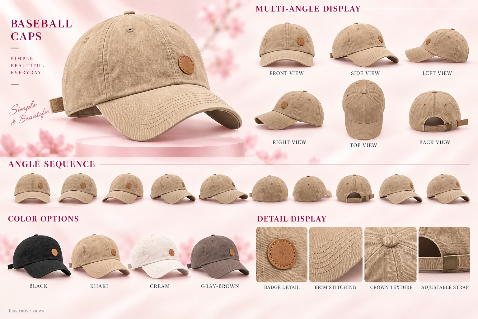 Casual Solid Color Baseball Caps - Assorted Colors