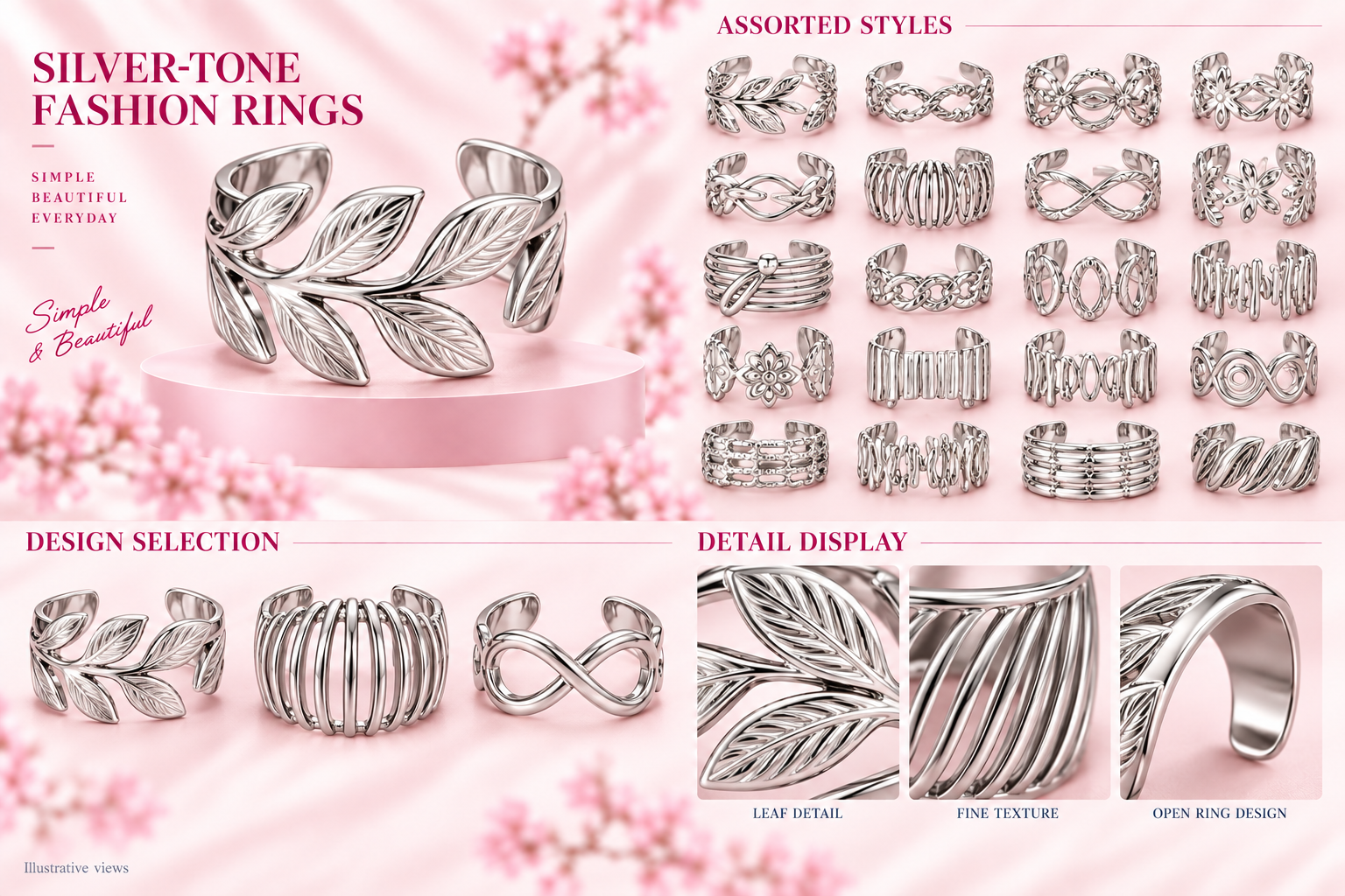 Fashion Rings - Assorted Styles - 2