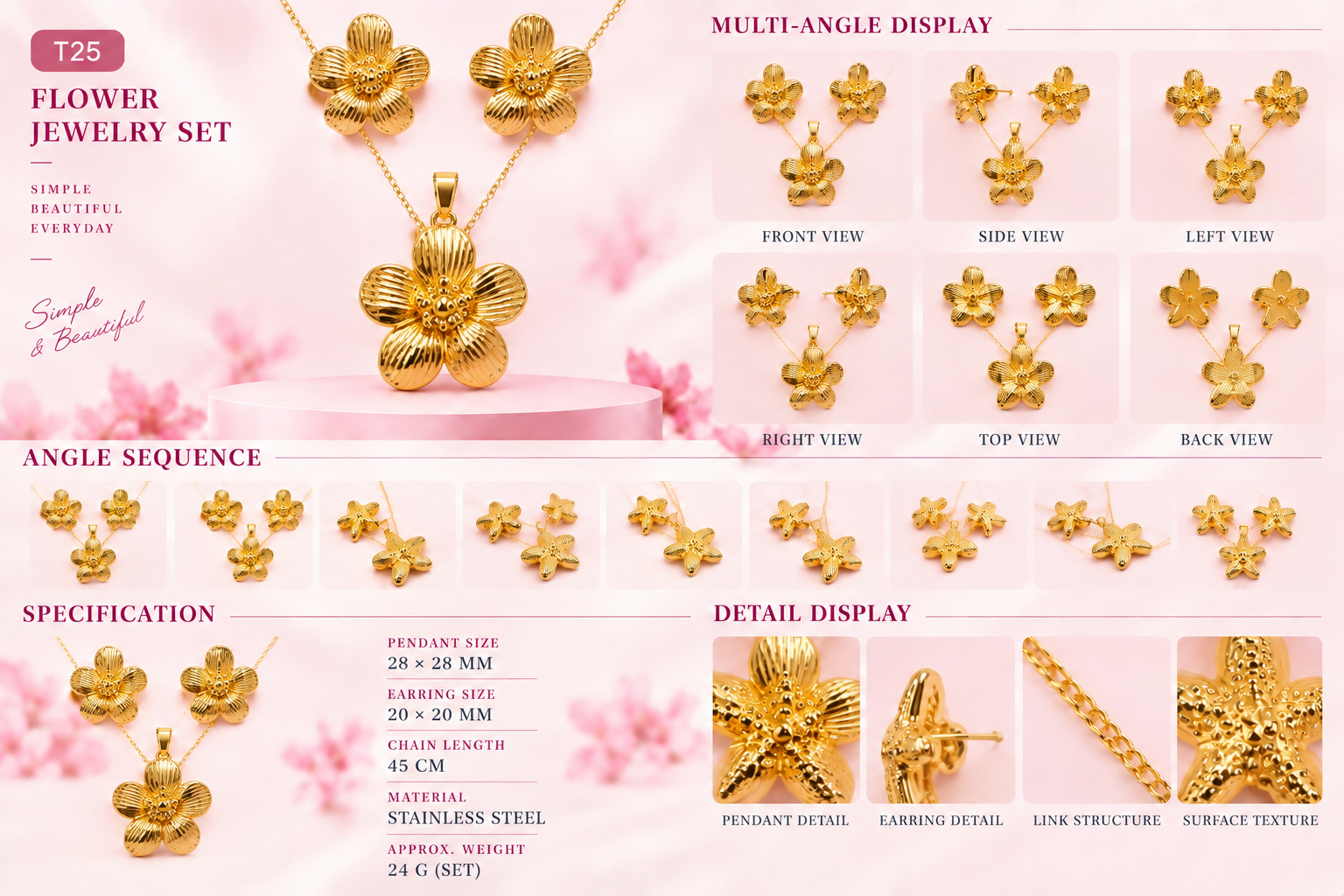 Women's Jewelry Sets - 7 Styles - 4