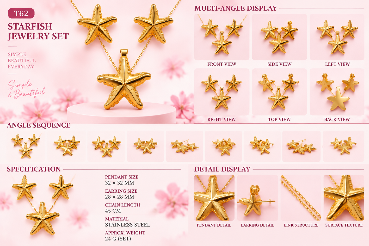 Women's Jewelry Sets - 7 Styles - 7