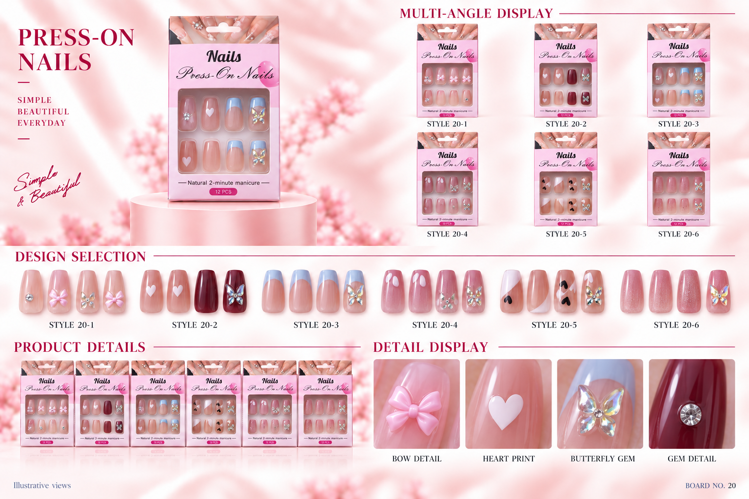 Bling Boxed Press-on Nails Assorted