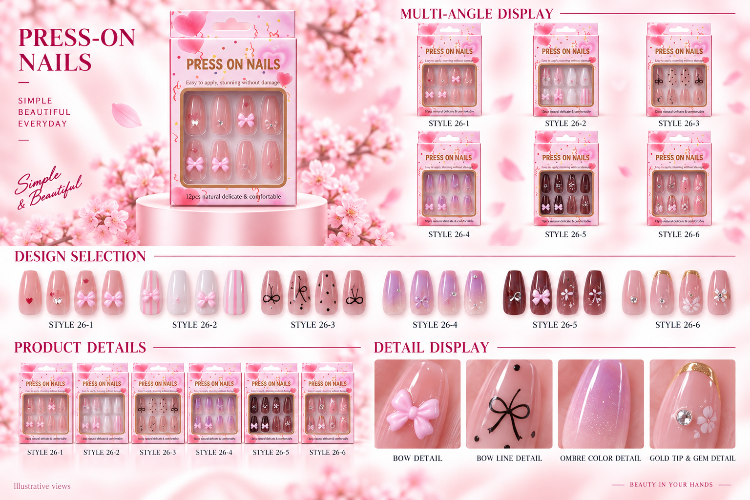Live Sale Boxed Press-on Nails Assorted