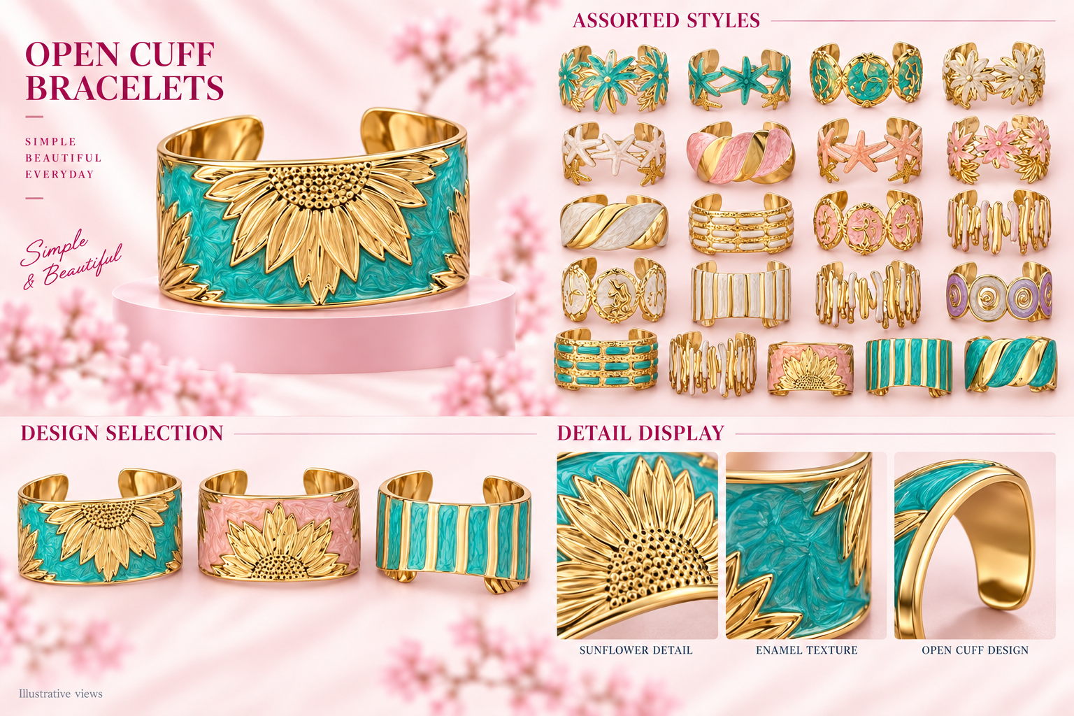Fashion Open Cuff Bracelet