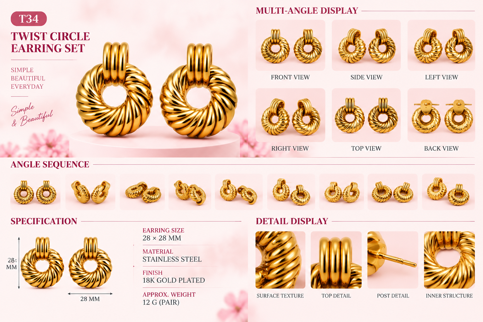 Studs and Earrings - Assorted Styles - 2