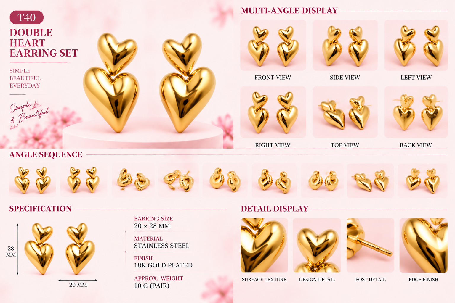 Studs and Earrings - Assorted Styles - 4