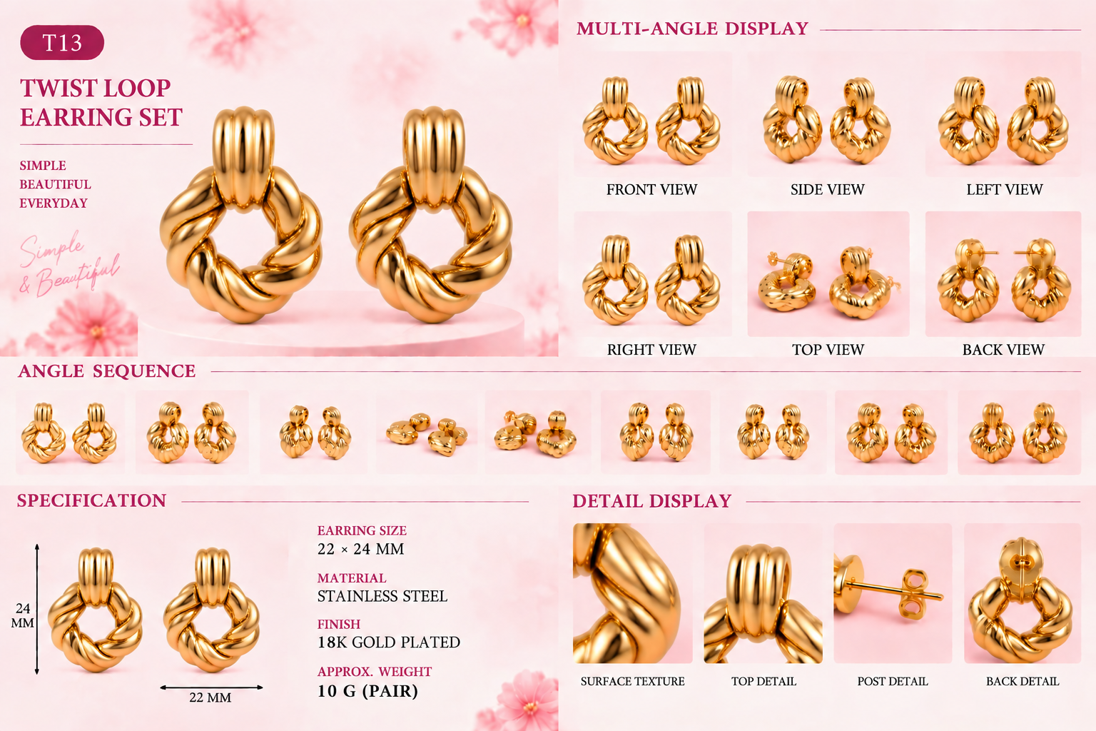 Studs and Earrings - Assorted Styles - 26
