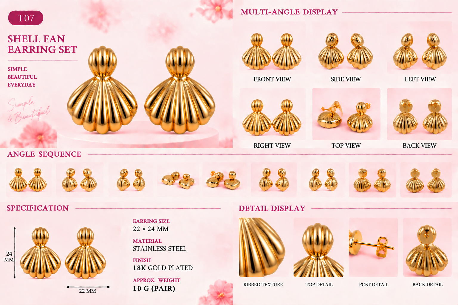Studs and Earrings - Assorted Styles - 29